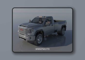 GMC Sierra 3500HD Regular Cab 2022 – 3D Print