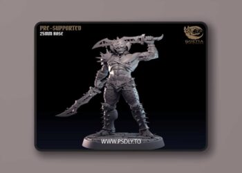 Goetia Miniatures – Kadal Militia Soldier 1 – 3D Print Model