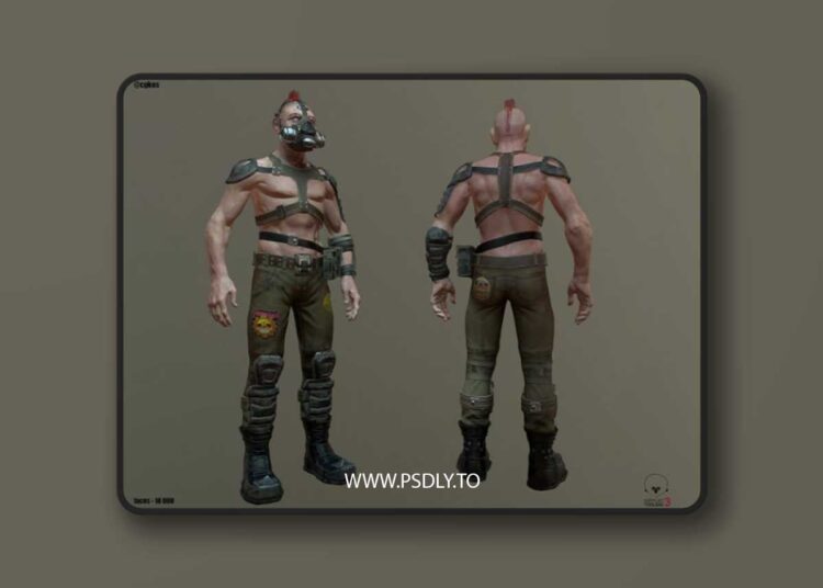 Human Punk model Low-poly 3D Model 1 Human Punk model Low-poly 3D model