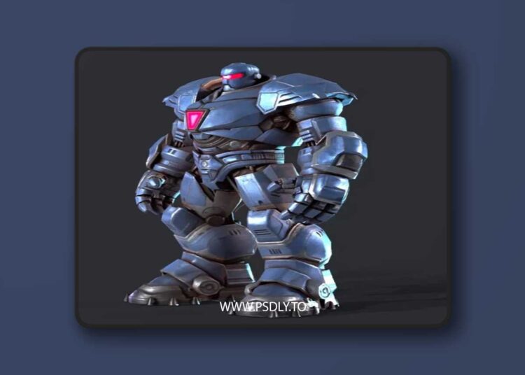Iron Overlord Robot Low-poly 3D Model 1 Iron Overlord Robot Low-poly 3D Model