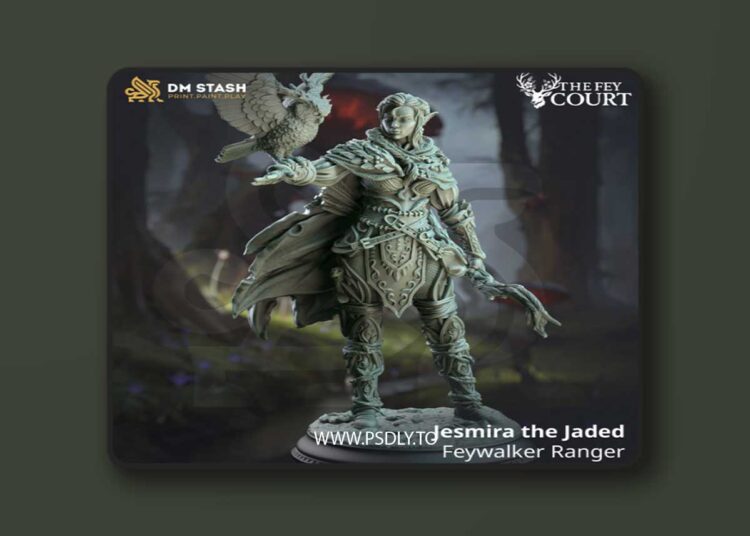 Jesmira the Jaded – Feywalker Ranger – 3D Print Model 1 Jesmira the Jaded – Feywalker Ranger – 3D Print Model