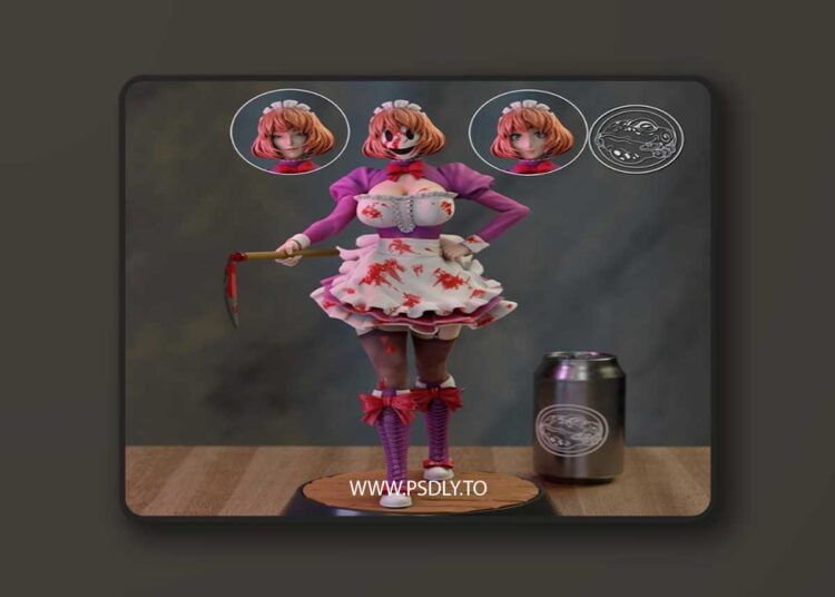 Kaeru Studios – Maid Tenku shinpan – 3D Print Model STL 1 Kaeru Studios – Maid Tenku shinpan – 3D Print Model STL