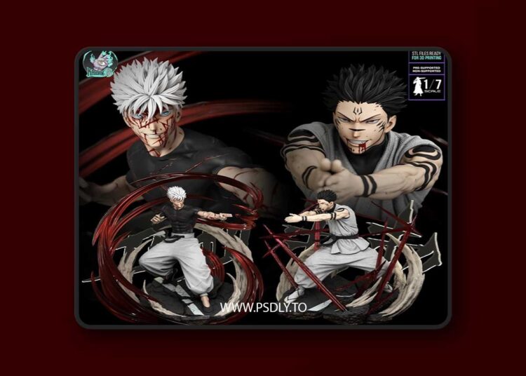 Kaidan – Gojo vs Sukuna 3D Print 1 Kaidan – Gojo vs Sukuna 3D Print