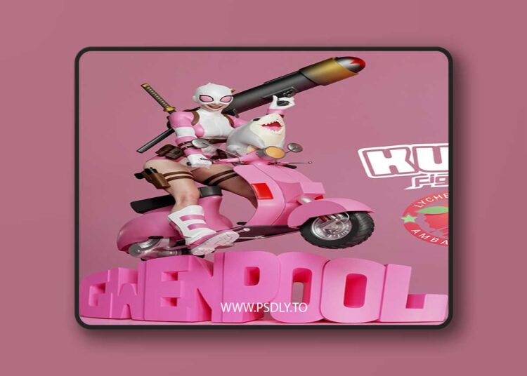 KuGo Figures – Gwenpool – 3D Print 1 KuGo Figures – Gwenpool – 3D Print
