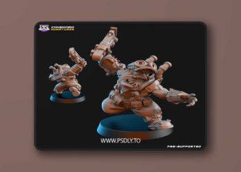 Kyoushuneko Miniatures – Dwarf Miner Expedition Team – 3D Print Model STL