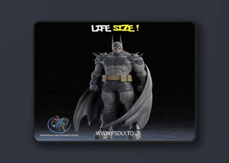 Life Size Absolute Batman – 3D Print Model STL 1 Life Size Absolute Batman – 3D Print Model STL
