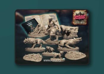 Low Level Encounter – Gleaming Jackals June 2025 – 3D Print Model STL