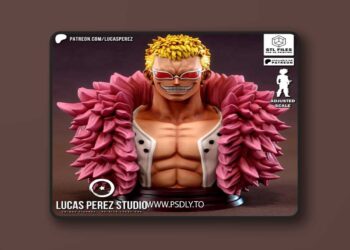 Lucas Perez – Doflamingo Bust – 3D Print Model STL