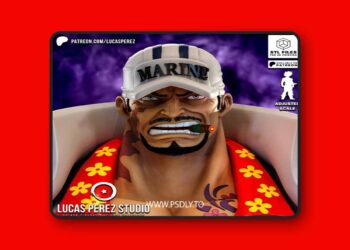 Lucas Perez – Sakazuki Akainu Busto – 3D Print Model STL