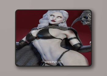 MCM3D – Lady Death Coffin Comics – 3D Print Model STL
