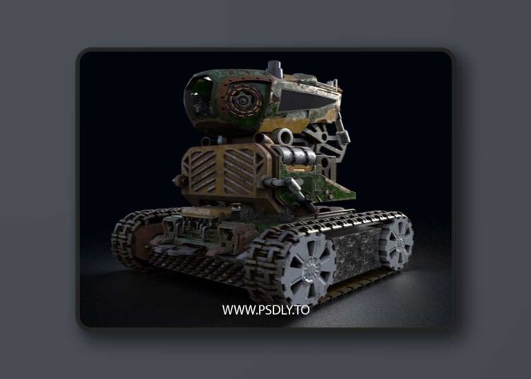 Military Cannon Robot GF32 3D Model 1 Military Cannon Robot GF32 3D Model