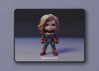 Mis Marvel Chibi – 3D Print Model