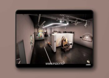 Modern Art Museum Environment ( Art Museum Exhibition Showroom )