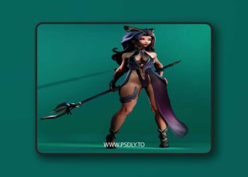 Morgana the low-poly sorcerer Low-poly 3D model
