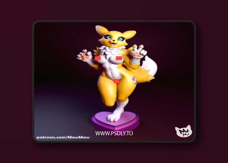 Mow Maw Sculpts – Renamon – 3D Print Model STL 1 Mow Maw Sculpts – Renamon – 3D Print Model STL