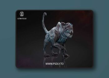 Mutant Panther Low-poly 3D Model