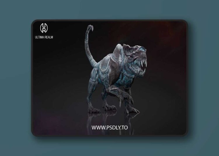 Mutant Panther Low-poly 3D Model 1 Mutant Panther Low-poly 3D Model