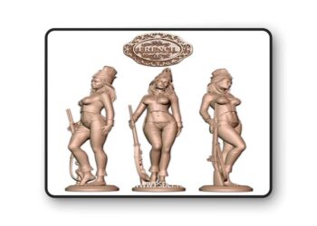 Napoleonic French Pin Up – 3D Print Model STL
