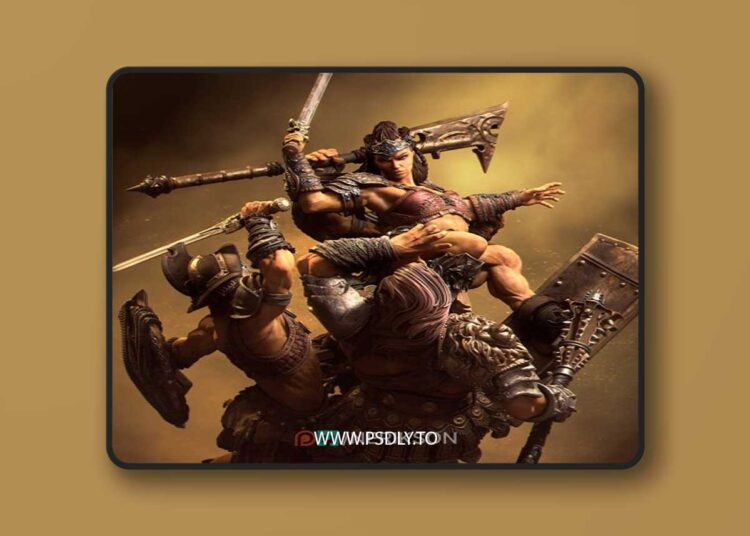 Nerikson – Fight of the Wolf – 3D Print 1 Nerikson – Fight of the Wolf – 3D Print