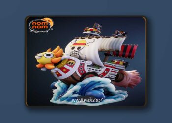 Nomnom Figures – Chibi Thousand Sunny – One Piece – 3D Print Model STL