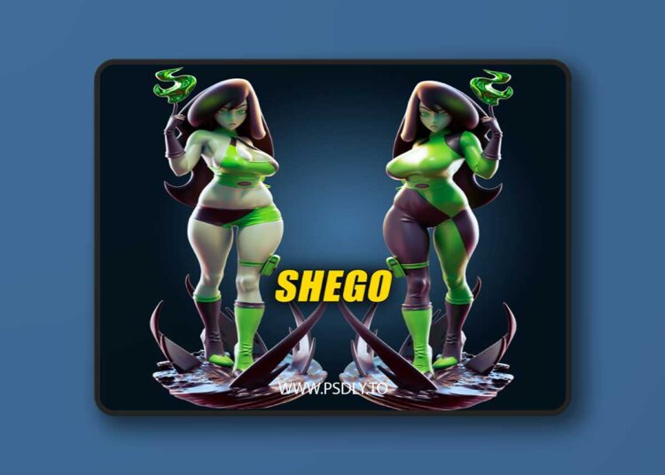 Officer Rhu – Kim Possible – Shego – 3D Print 1 Officer Rhu – Kim Possible – Shego – 3D Print