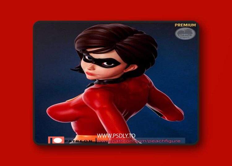 Peach Figure – Mrs. Incredible – 3D Print Model STL 1 Peach Figure – Mrs. Incredible – 3D Print Model STL