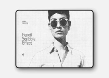 Pencil Scribble Photo Effect for Photoshop