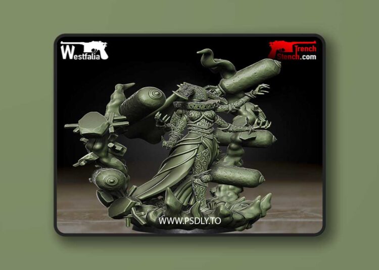 Phosphor Witch Matriarch – 3D Print Model 1 Phosphor Witch Matriarch – 3D Print Model