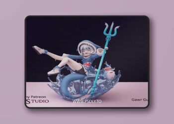 Pink Studio – Hololive – Gawr Gura – 3D Print