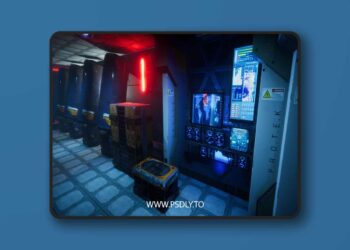Pro-TEK Sci-Fi PBR Laboratory Interior with Hologram (4.17+)