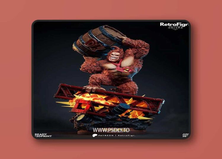 RetroFigr – Donkey Kong – 3D Print 1 RetroFigr – Donkey Kong – 3D Print