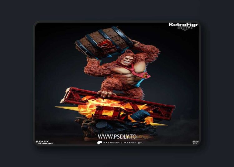 RetroFigr – Donkey Kong – 3D Print Model STL 1 RetroFigr – Donkey Kong – 3D Print Model STL