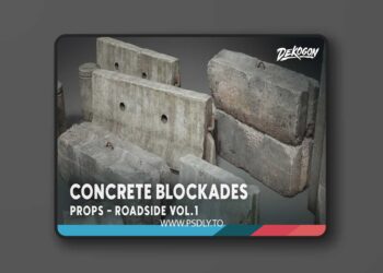 Roadside VOL.1 - Blockades (Nanite and Low Poly Versions) (5.3)