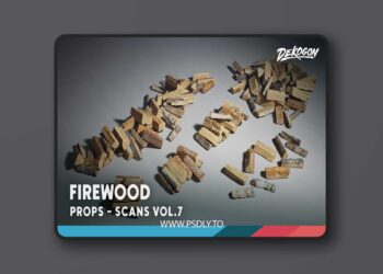 Scans VOL.7 - Firewood (Nanite + Mid Poly + Low Poly) [5.5 – 5.6]