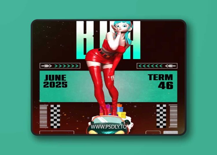 Sekai – Bra (Dragon Ball) Statue and Bust – 3D Print 1 Sekai – Bra (Dragon Ball) Statue and Bust – 3D Print