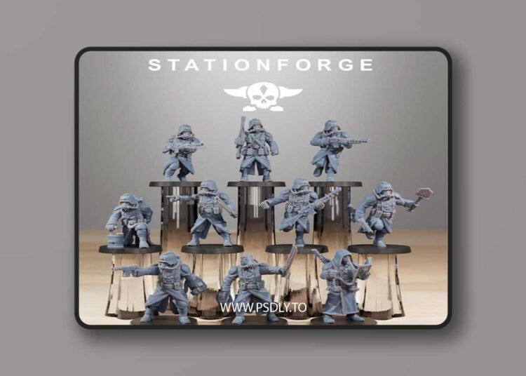 Station Forge – GrimGuard Acolytes – 3D Print Model STL 1 Station Forge – GrimGuard Acolytes – 3D Print Model STL