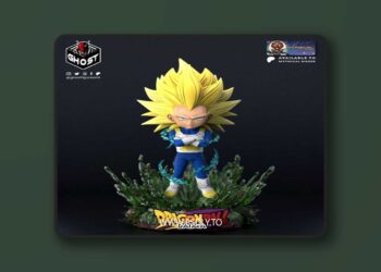 Studio Ghost Figures – Mini Vegeta Ssj 3 Dragon Ball Daima – 3D Print Model STL