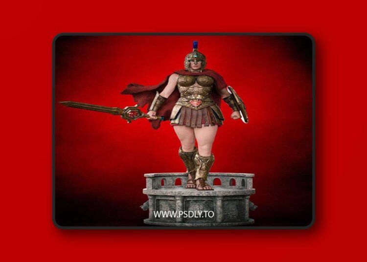 Super girl gladiador – 3D Print Model STL 1 Super girl gladiador – 3D Print Model STL