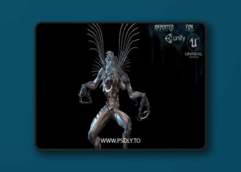 Swamp Monster Low-poly 3D Model