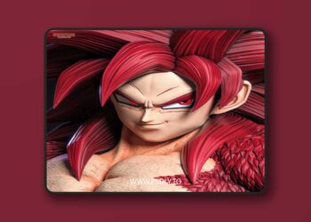 Tanuki Figures – Goku SSJ 4 Daima – 3D Print Model STL