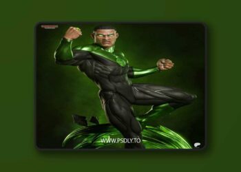 Tanuki Figures – Green Lantern – 3D Print Model STL