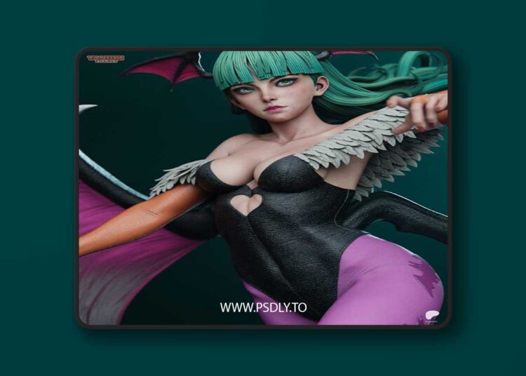 Tanuki Figures – Morrigan – 3D Print Model STL 1 Tanuki Figures – Morrigan – 3D Print Model STL