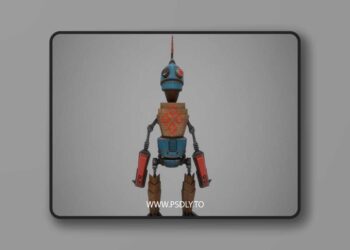 Toybot-robot model robot Low-poly 3D Model