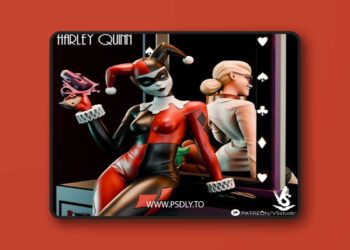 VS3D – Tas Harley Quinn Diorama – 3D Print Model STL