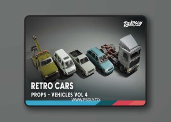 Vehicles VOL.4 - Retro Cars (Low Poly) [5.1 – 5.6]