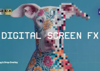 Videohive - Digital Screen FX – Monitor Pixel Overlay - 59144269