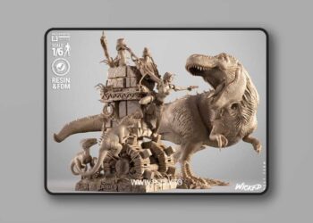 WICKED – Tomb Raider Diorama – 3D Print Model STL