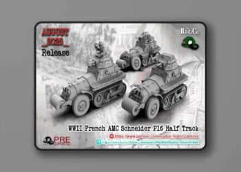 WWII French AMC Schineider P16 Half Track – 3D Print Model STL