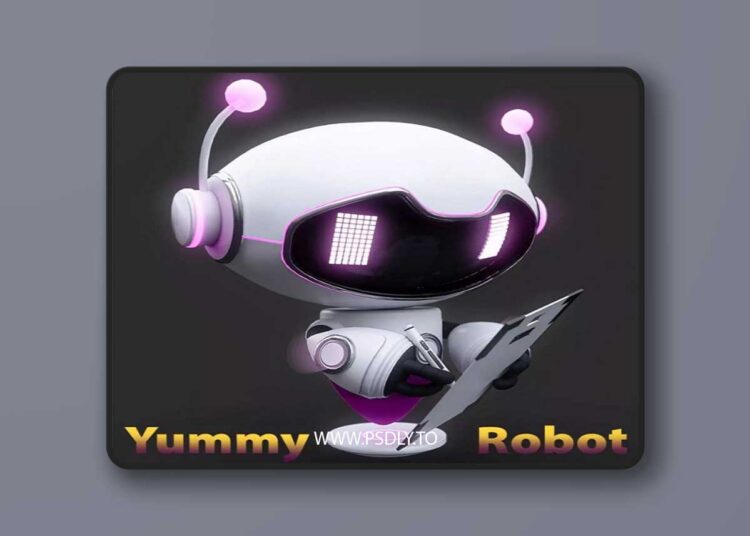 Yummy Robot Low-poly 3D Model 1 Yummy Robot Low-poly 3D Model
