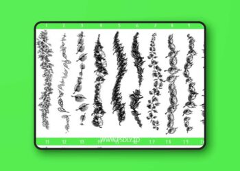 30+ Shaded Spots Brushes for Photoshop